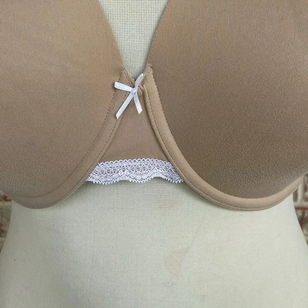 Cacique Tan Lightly Lined Full Coverage Plus Size Underwire Bra - Picture 2 of 11